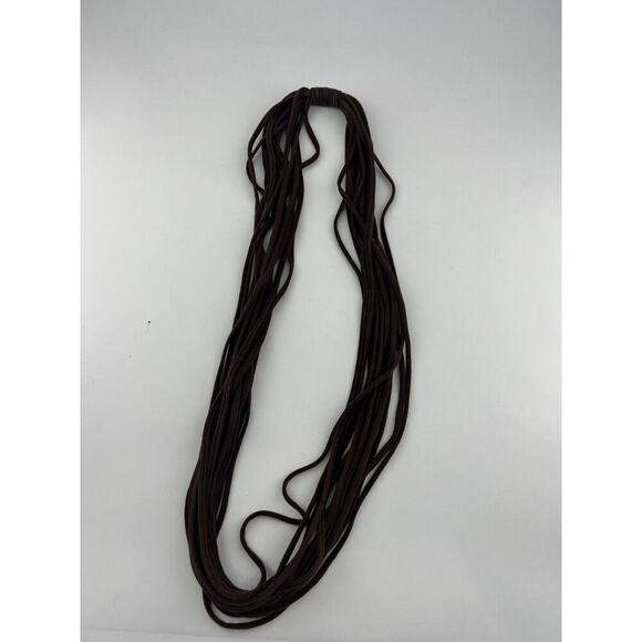 Recycled T Shirt Infinity Scarf Brown Tied Upcycled Sustainable Dressy Unique Wo - Picture 1 of 4